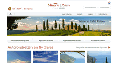 Desktop Screenshot of minervareizen.nl
